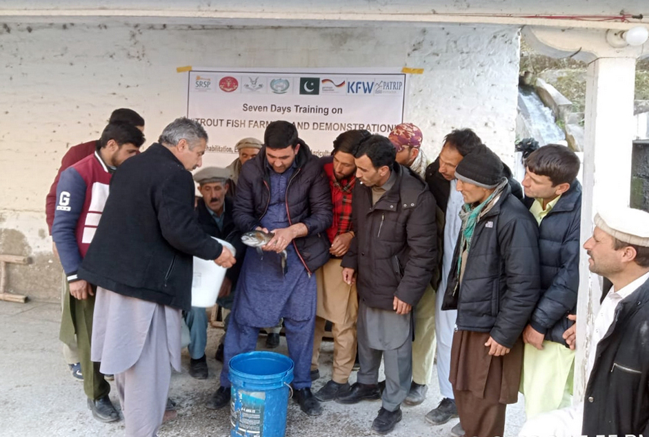 SRSP_official's tweet image. #Trout #farming has been #practiced in #KP since 1928 because the province has the best #natural conditions  #SRSP &amp;amp; @PatripStiftung organized 7 days #training program for #26farmers from #Chitral on 'Trout Farming' at the Trout Culture Training Center Madyan Swat