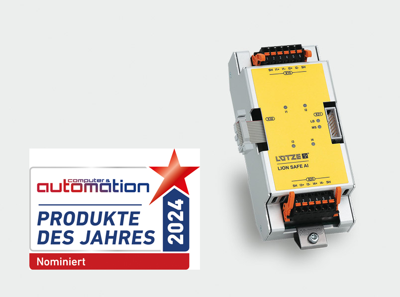 LuetzeSolutions's tweet photo. Jetzt abstimmen und gewinnen!
Lion-Safe AI von LÜTZE TRANSPORTATION - das sichere Erweiterungsmodul mit vier analogen Eingängen - wurde zur Wahl zum Produkt des Jahres in der Kategorie Safety + Security nominiert.

https://t.co/bxEKY5zEG0 https://t.co/GZuTfhiS9X
