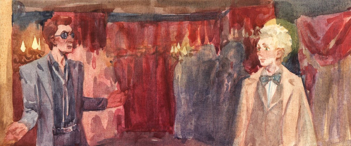 My second frame for the #EveryFrameWhileWeDance project! 
 It's out of my comfort zone, but it was interesting 

#goodomens #ineffablehusbands