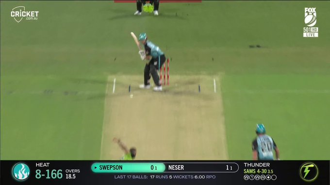  Daniel Sams takes the Thunder's first 5-fer in franchise history! 📹 Credits: Twitter/BBL