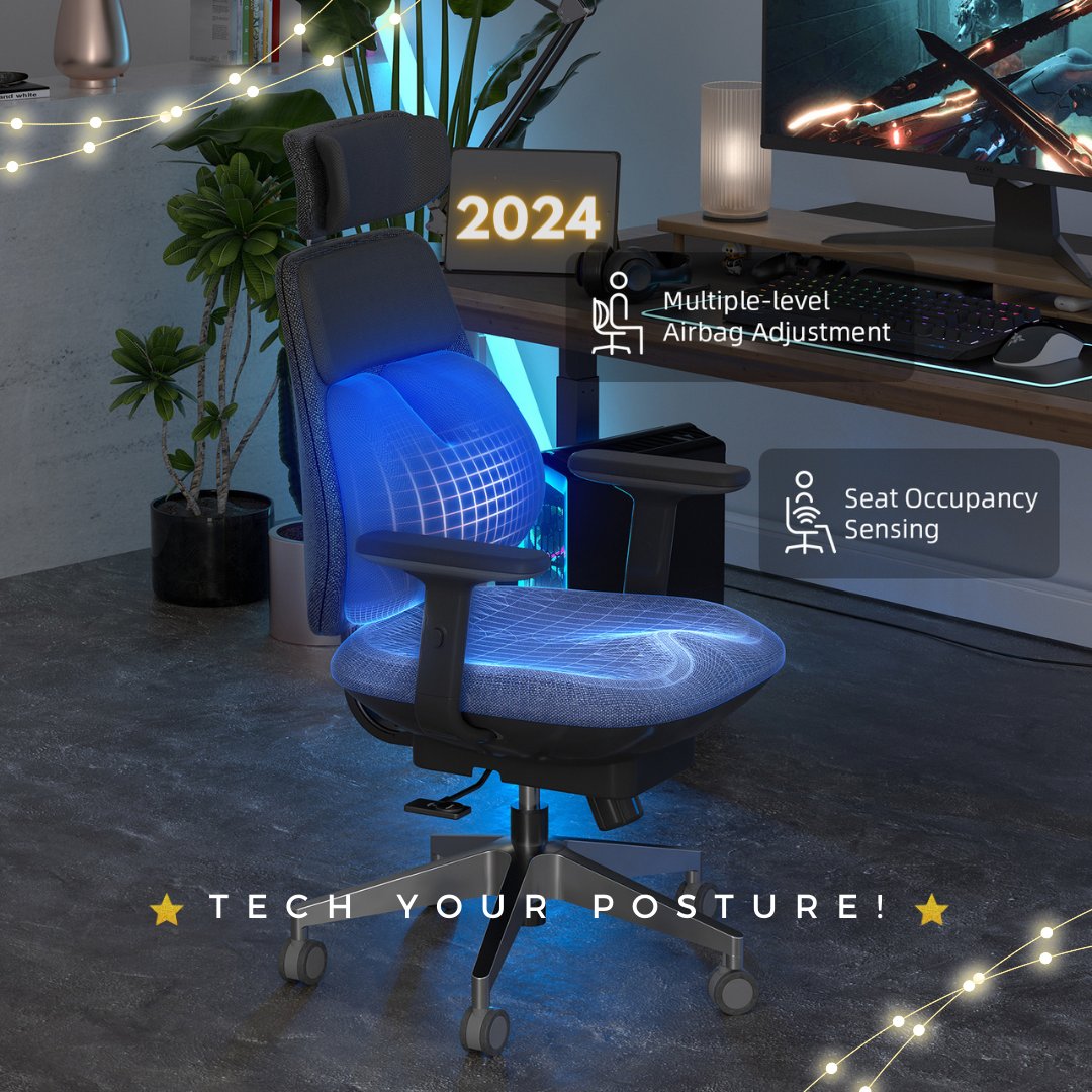Backrobosmart's tweet photo. 2024: The year we put the 'smart' in sitting!
Air smart chair is your spine's best friend🤓
With just a click, turn your workspace into a spine-safe zone

#backrobo #airsmartchair #newyears2024 #hello2024 #smarthealth #techforward #sitsmart #ai #wellness #posturecorrection https://t.co/HwpLUXJafy