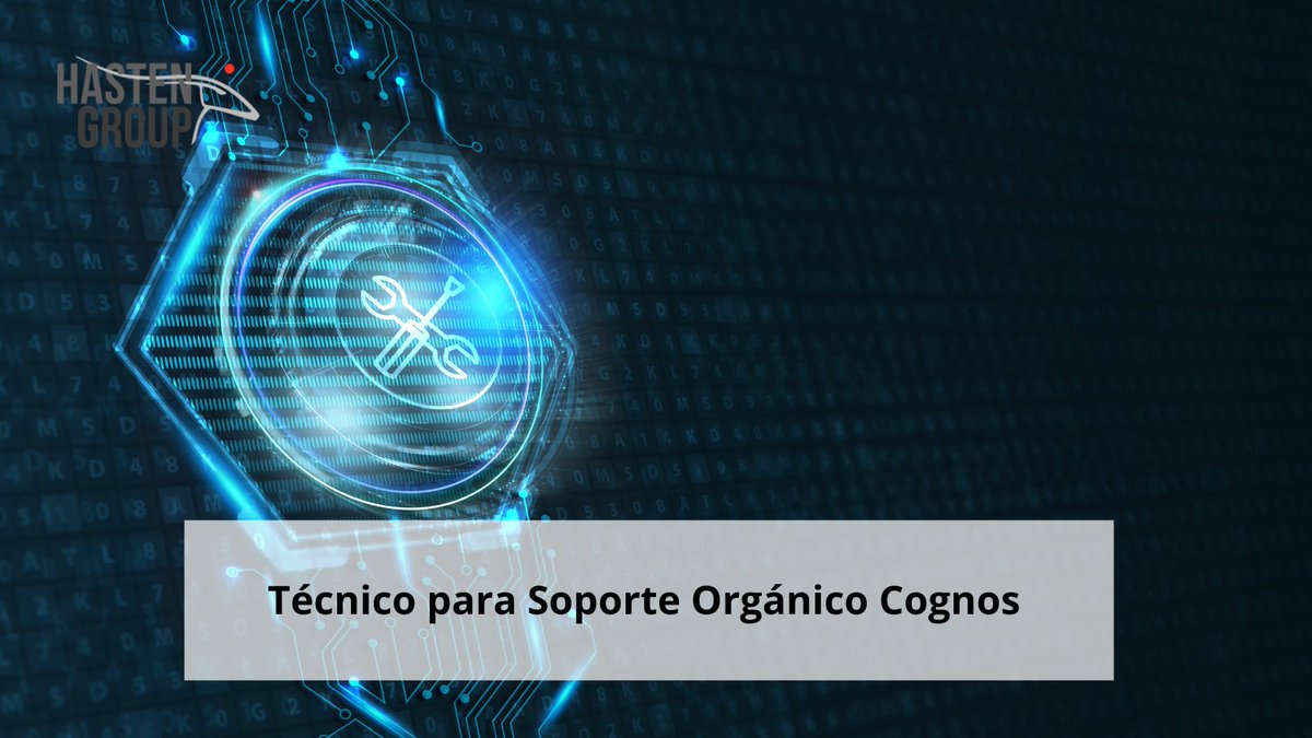 Estamos en la búsqueda de un perfil de Técnico para Soporte Orgánico Cognos para incorporarse de forma indefinida.

Puedes mandar tu candidatura aquí:
bit.ly/47kmgtX

#ofertaempleo #cognos