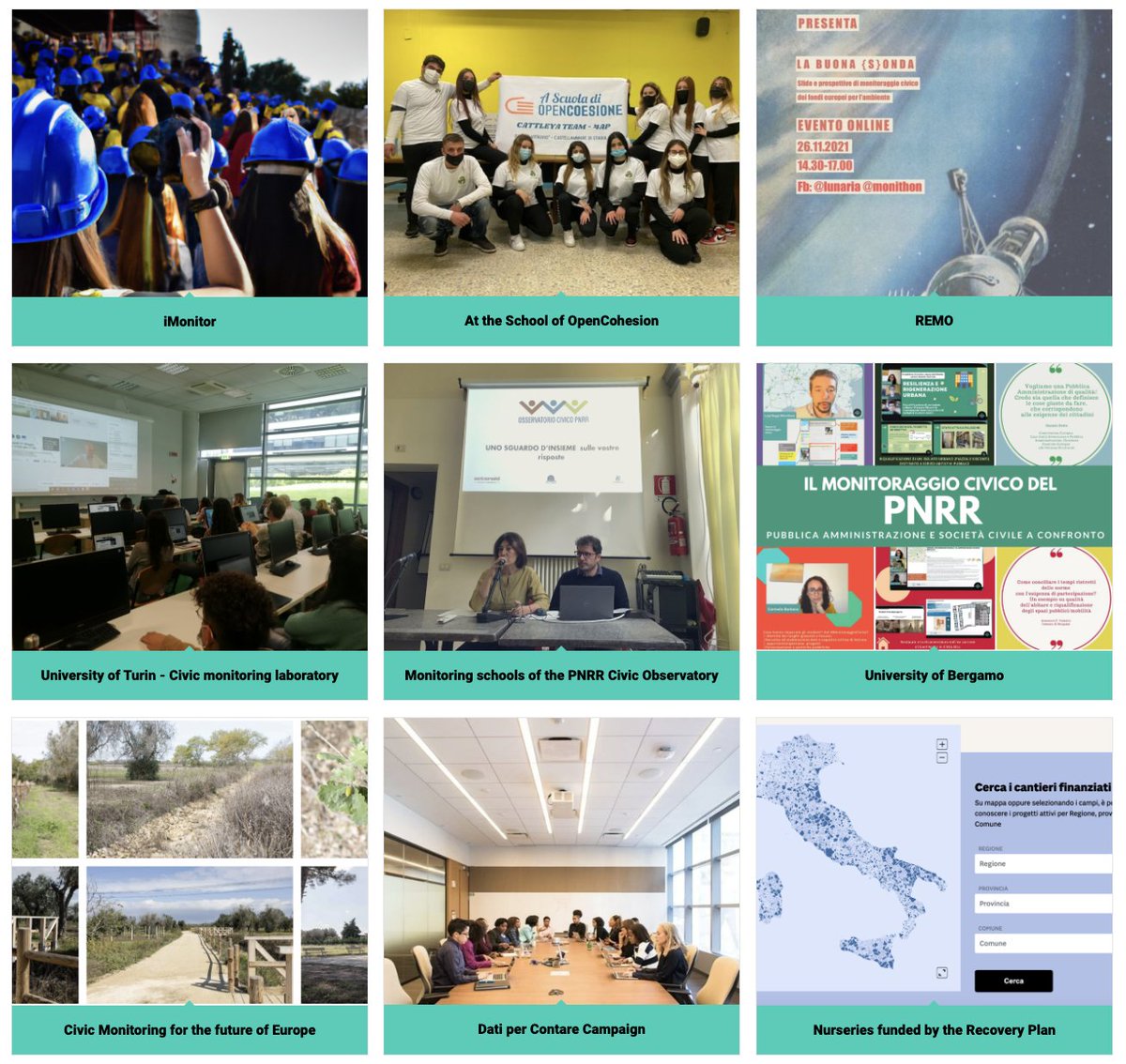 Our new webpage "Projects" now includes a description of objectives and results
monithon.eu/projects/