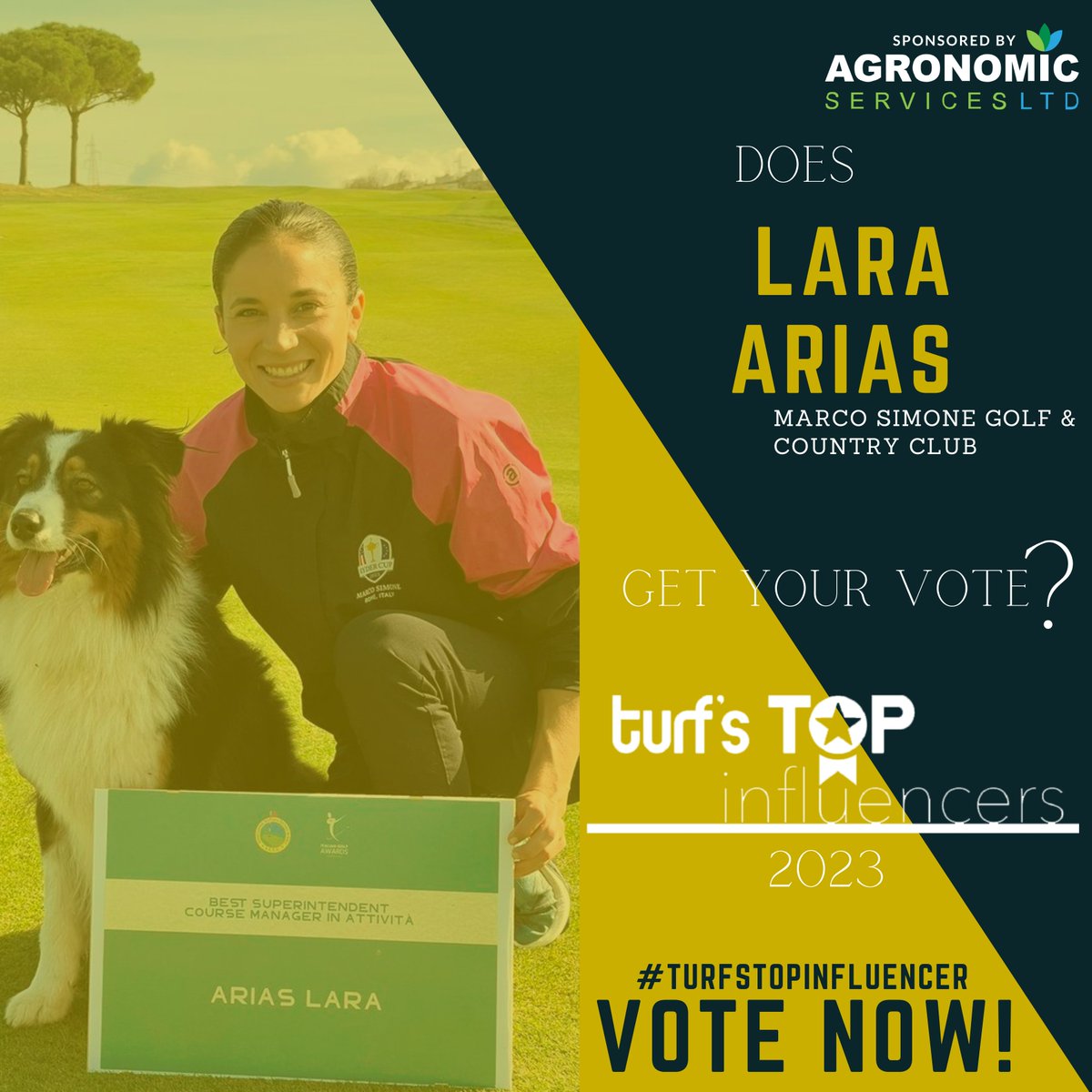 Is Lara Arias (@Lara__Arias) your #turfstopinfluencer for 2023? See the shortlist and vote for your favourite now 👉 ow.ly/Jks750Ql1Oq