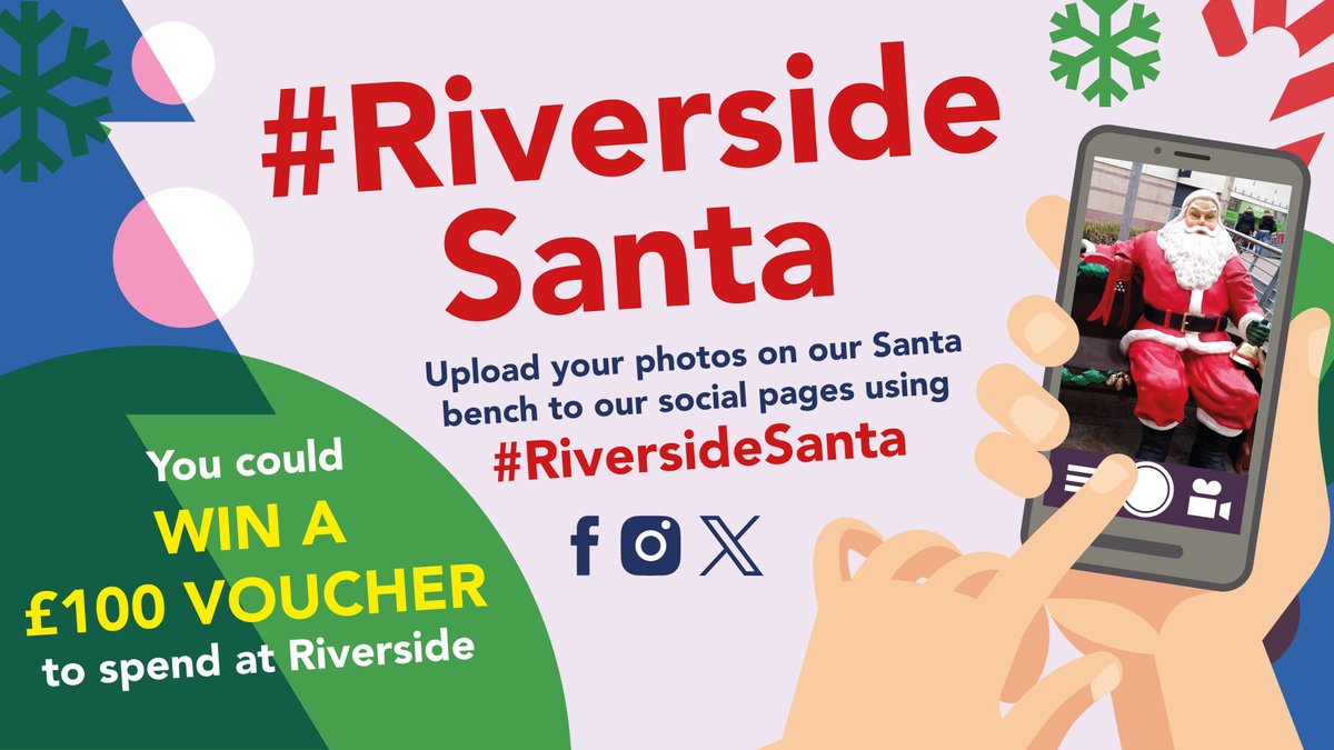RiversideHemel's tweet photo. 🎅 LAST CHANCE! 🎄 
Make sure you have entered our Santa Bench competition for the chance to WIN £100 to spend at your favourite store! 👀 Visit our top/pinned Facebook post for more information! 🎁 https://t.co/tXpE2lswLk