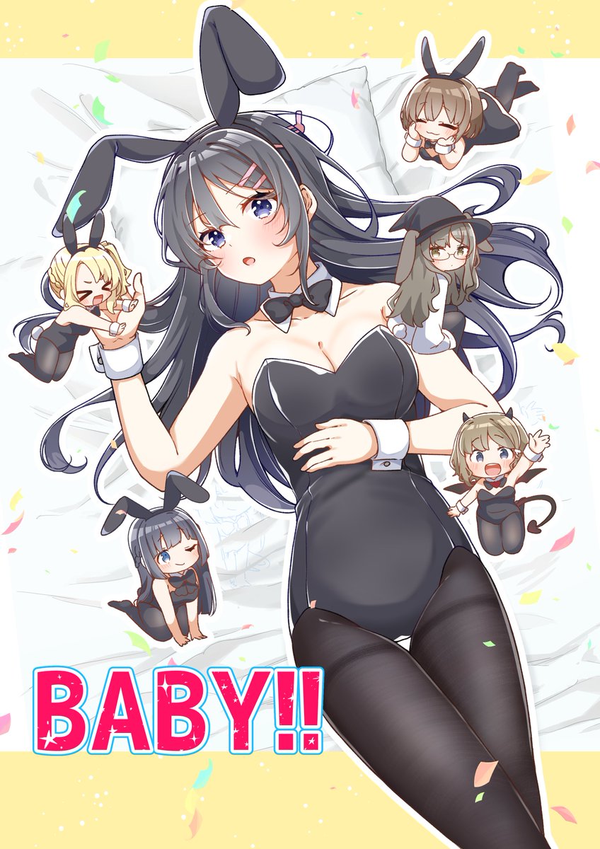 冬コミ新刊「BABY!!」の予約がメロンブックスさんにて開始しました!!✨  大学生麻衣さんが高校時代の制服を着る話と、朋絵が咲太の車に乗るお話です!🐰  【メロブ通販】 🍈特典付き(数量限定) https://www.melonbooks.co.jp/detail/detail.php?product_id=2261292  🍈通常版 