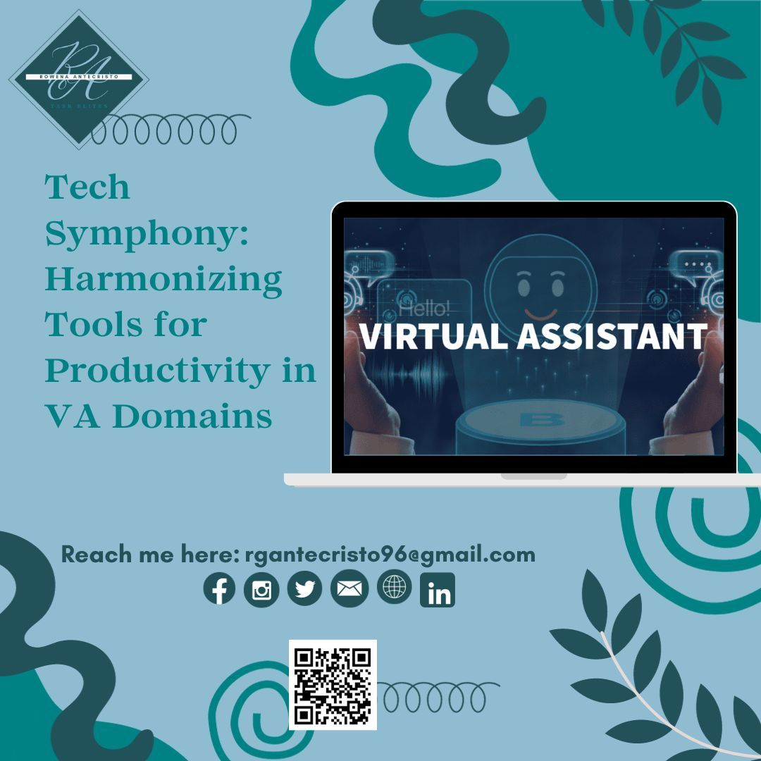 Optimizing Virtual Assistant Efficiency

#VATechMastery #EfficientWorkflows 
#ProductivityBoost #TechIntegration 
#VirtualAssistantTools #VAWorkflowOptimization 
#DigitalToolkit #TechSavvyVA
 #RATAskElites #RATaskElitesVA 
#VirtualRATaskElites 
#AITaskers #ElitesTaskers