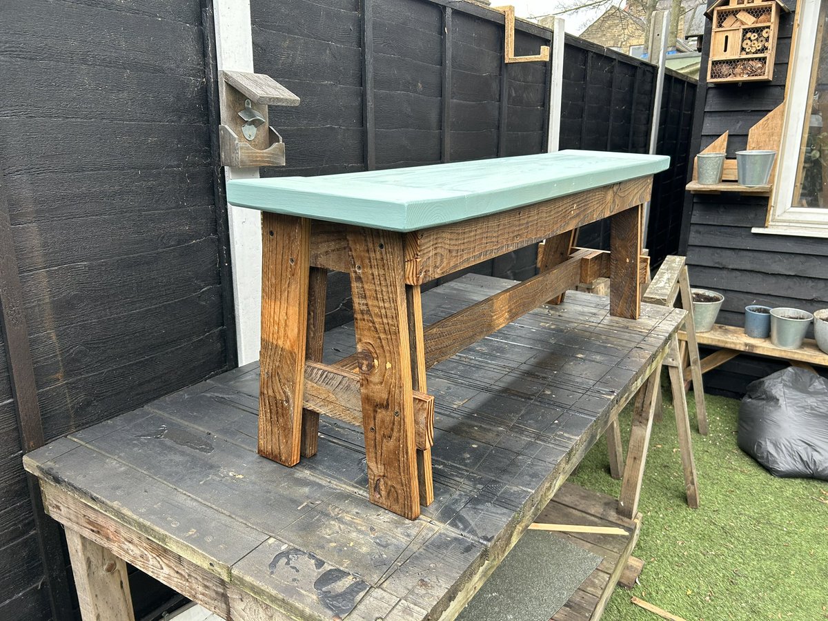 SamuelRodovalh3's tweet photo. Meu último projeto do ano,um banco com madeira de paletes,e aí ficou bom ? #woodworking #DIYweekend https://t.co/wxLUWGyz5j