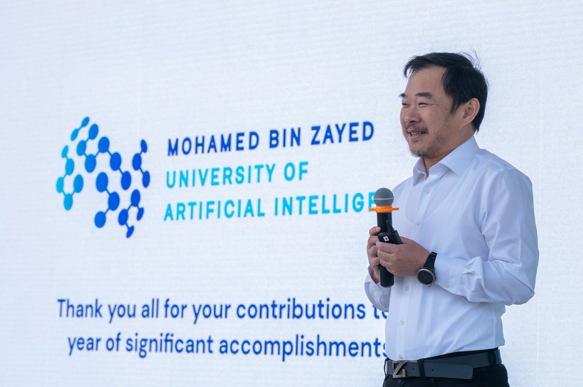 mbzuai's tweet photo. “There has been a lot of transformation over the years for MBZUAI, but this year is particularly important and worth remembering,” said #MBZUAI President and University Professor, @ericxing . https://t.co/E74WbTdHrJ