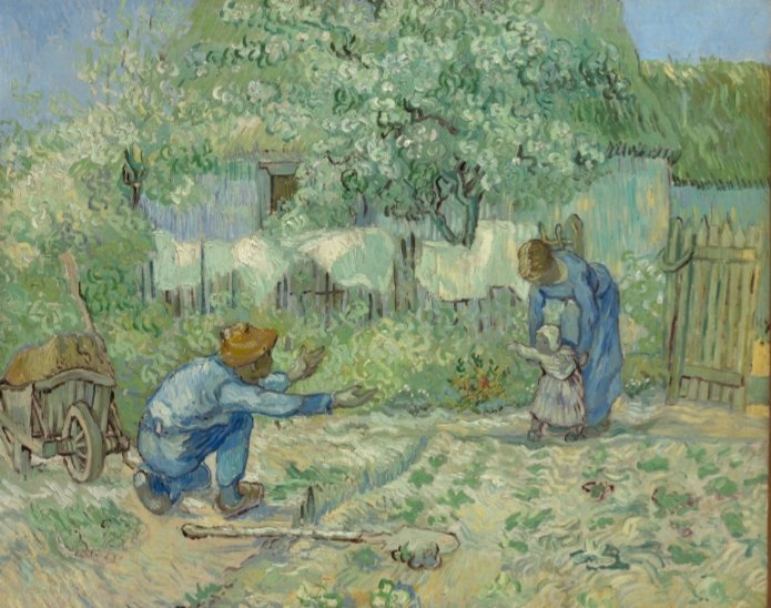 josettehersent's tweet photo. Les premiers pas sont les plus sûrs. Les premiers pas sont innocents. Ils ne trébuchent pas sur notre âme.

🎨 Premiers pas
D'après Millet 
Vincent van Gogh https://t.co/ikmbDW2oGM
