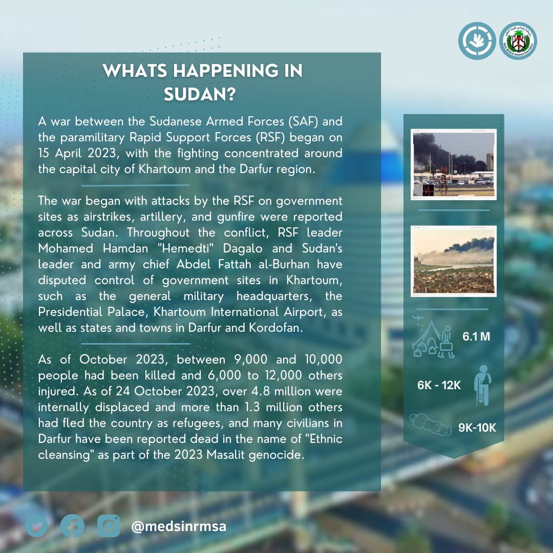 What is happening in Sudan in a concise way for all of you to easily spread around. Please do not stop talking about Sudan! If you saw it, its your responsibility to spread it. #KeepEyesOnSudan