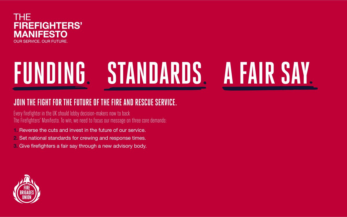 Firefighters are demanding funding, standards and a fair say to make sure our fire service is fit for the future. Find out more and take action: lght.ly/p2o2n5j