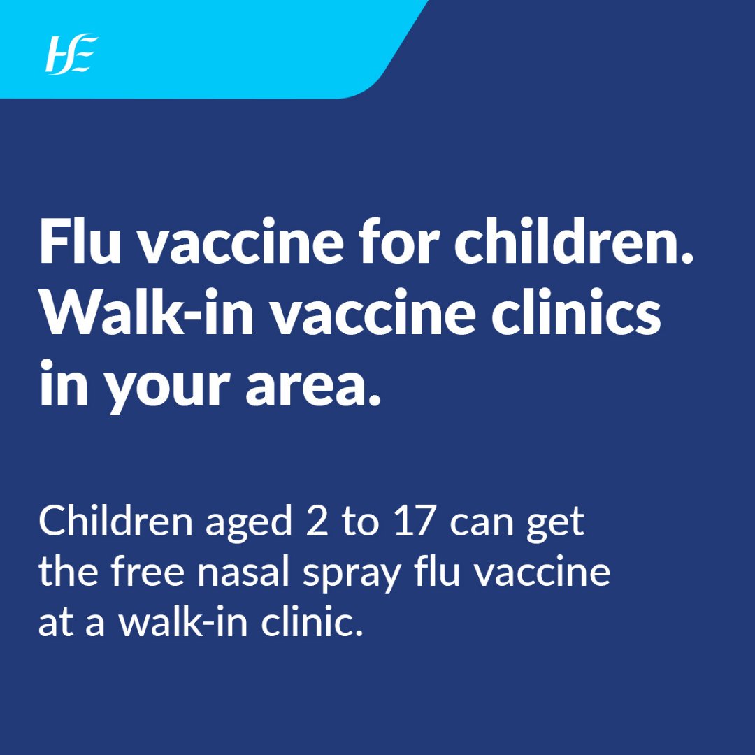 There are walk-in clinics offering children's flu vaccines from today until 29 December 2023. Children aged 2 to 17 can get the nasal spray flu vaccine for free at these clinics. No appointment needed. For clinic times and more information, visit our website:…
