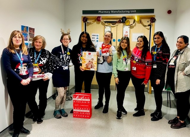 We hope you all have had a wonderful festive period so far. Earlier this month, our Pharmacy Manufacturing team supported @SavetheChildren by showing off their festive jumpers and bringing in festive bakes on #Christmasjumperday2023 🎄🌟