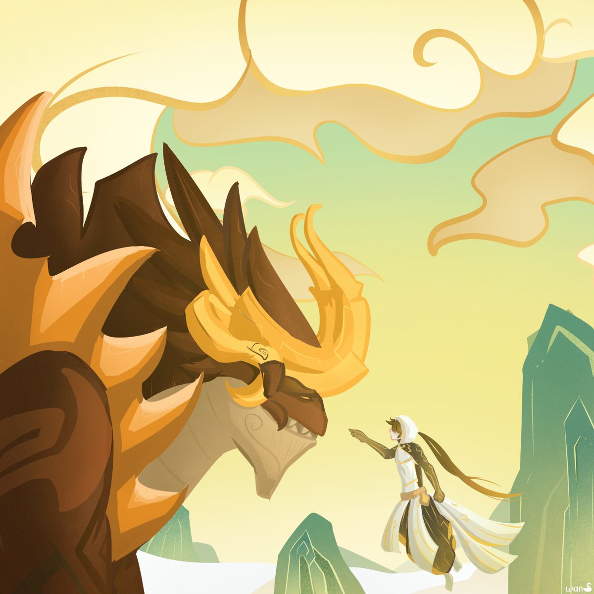 WansCanvas's tweet photo. Azhdaha and Morax
#GenshinImpact #Azhdaha #Zhongli https://t.co/dWHSe1VJRs