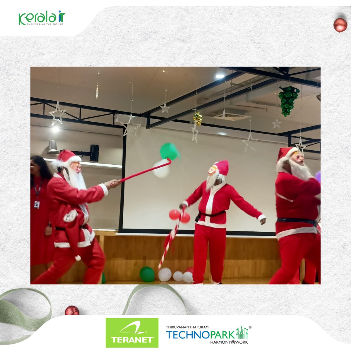 Teraserve Technologies, the Indian subsidiary of #Teranet Canada, celebrated Christmas 2023 New Year 2024 with much joy and fervour at their office premises at Technopark, Thiruvananthapuram. 

#TechnoparkTrivandrum #Technopark #KeralaITParks #Christmas2023 #ChristmasCelebration