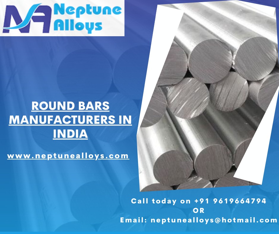NeptuneAlloys's tweet image. Leading Round Bar Supplier, Dealer, and Stockist in India.
Neptune Alloys is a High-Quality Round Bar Manufacturer in Mumbai, Maharashtra, India. 
Also Visit: neptunealloys.com/round-bar.php

#Roundbars #Roundbarsmanufacturers #Roundbarssuppliers