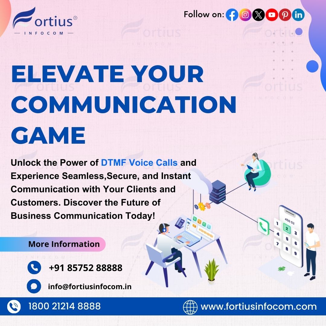 fortiusinfocom's tweet image. 📞 Introducing our DTMF Voice Call Service, bringing convenience and efficiency to your communication needs. Say goodbye to long wait times and hello to seamless connections! Experience the future of voice calls with us.🌟✨ #DTMFVoiceCall #EfficientCommunication 

👉…