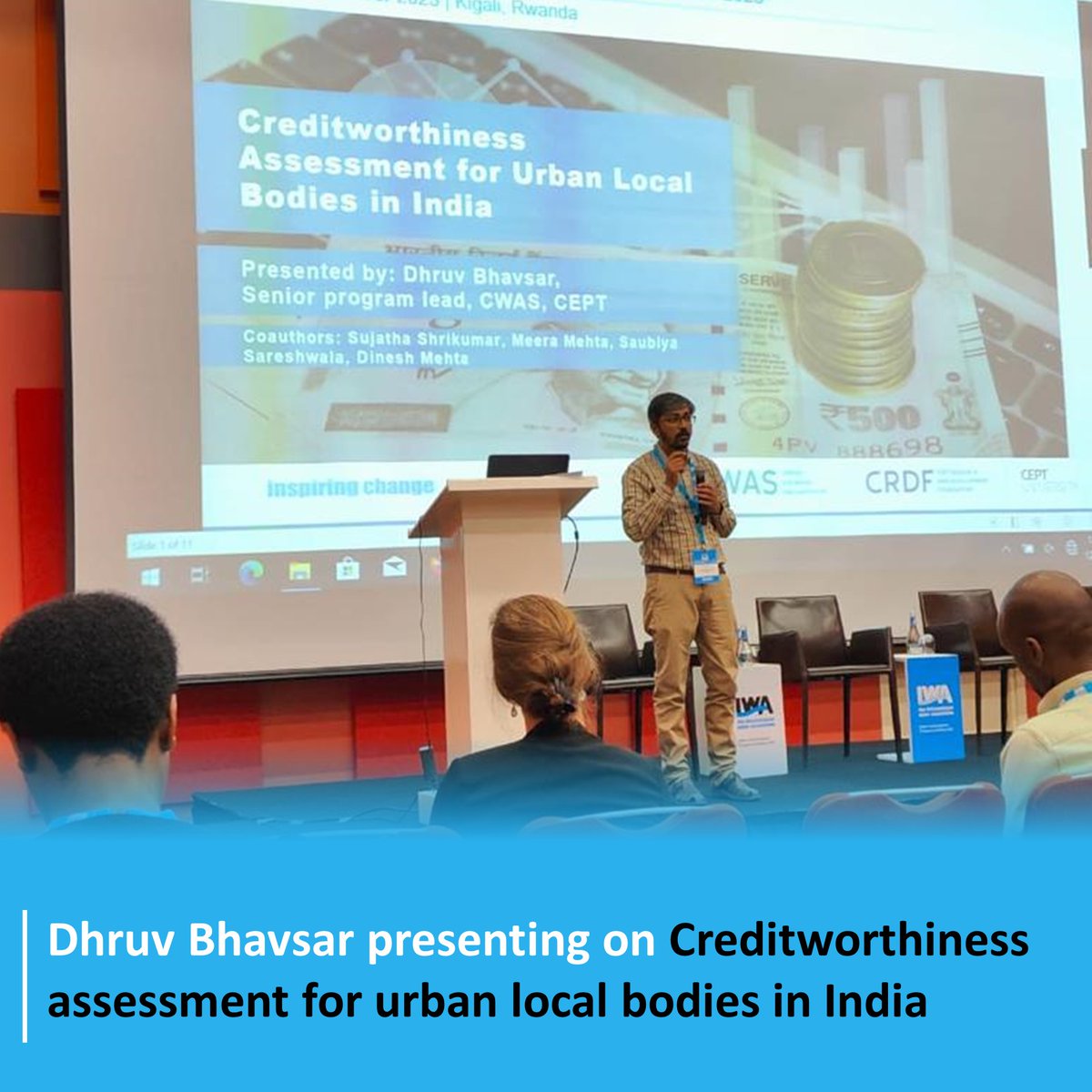 CEPT_CWAS's tweet photo. CWAS team members presenting our work at different  technical sessions at the "Water and Development Congress". 

@Kkasturi89 @AasimMansuri @plannerdhruv @aditi10990 https://t.co/TCL1ZPmovX