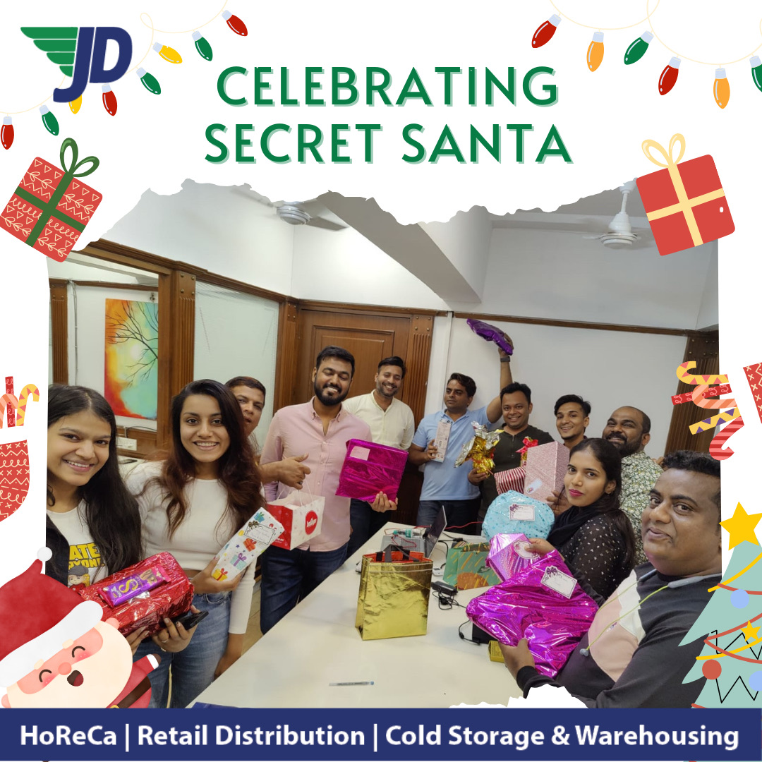 Unwrapping holiday cheer at JD! Our Secret Santa, organized by @akash, is all about spreading joy this season. 🎁🎄 #SecretSanta #HolidaySpirit