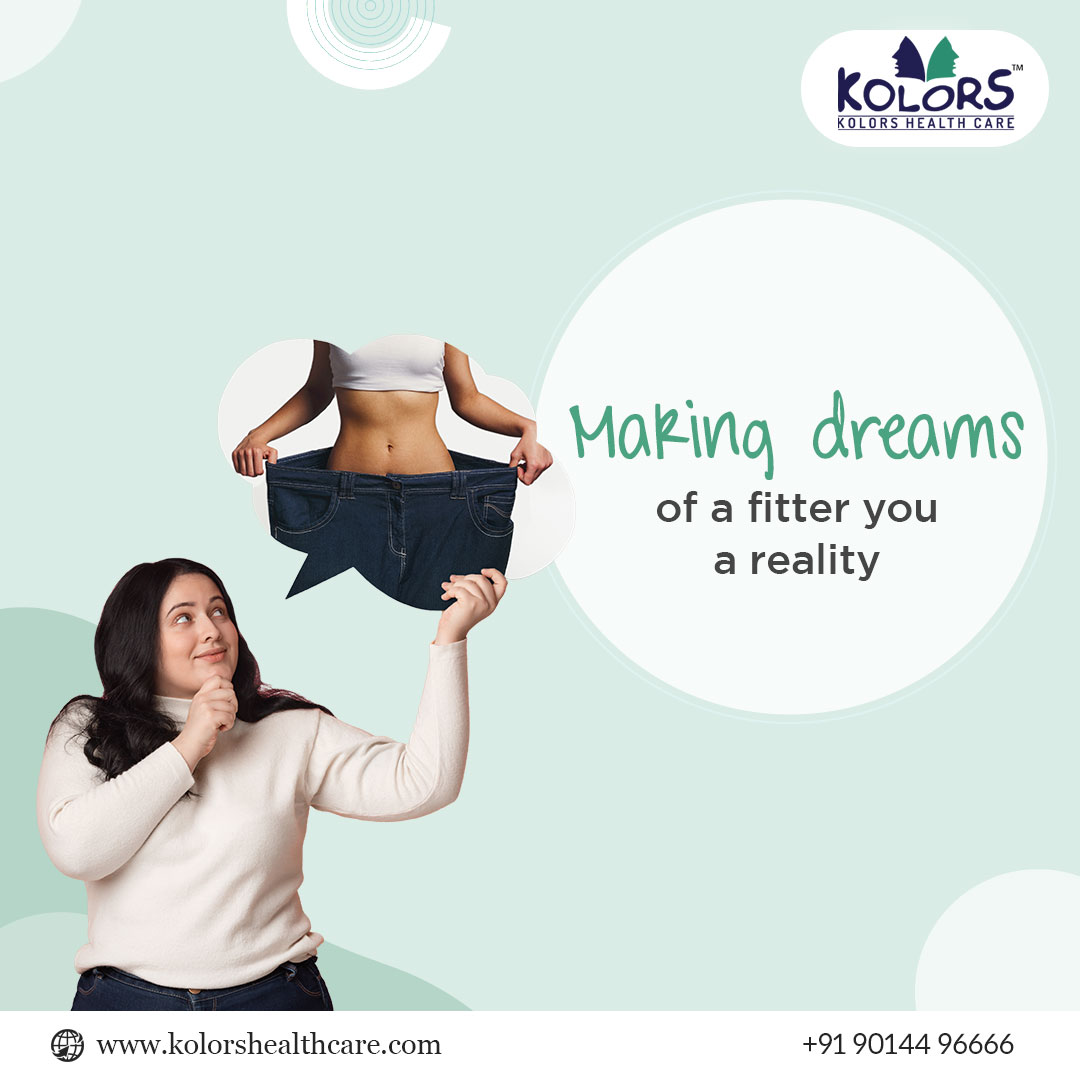 Your weight loss journey is our mission at KolorsHealthcare, and together, we'll achieve your goals.

Visit - kolorshealthcare.com or reach us at +91-90144 96666

#KolorsHealthcare #WeightLossJourney #YourGoals #HolisticHealth #WellnessMission #TotalTransformation
