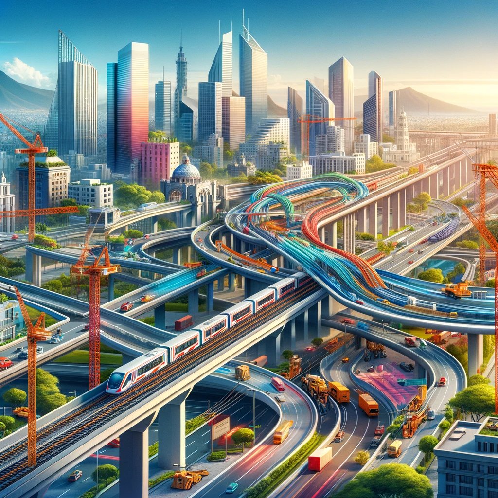 MaxicoSixm's tweet photo. Witness the transformation as Mexico builds its future, one bridge, highway, and building at a time. A blend of innovation and ambition, each structure tells a story of growth and forward-thinking. #BuildingMexico #InfrastructureInnovation #FutureFocused https://t.co/50ng3Ptca5