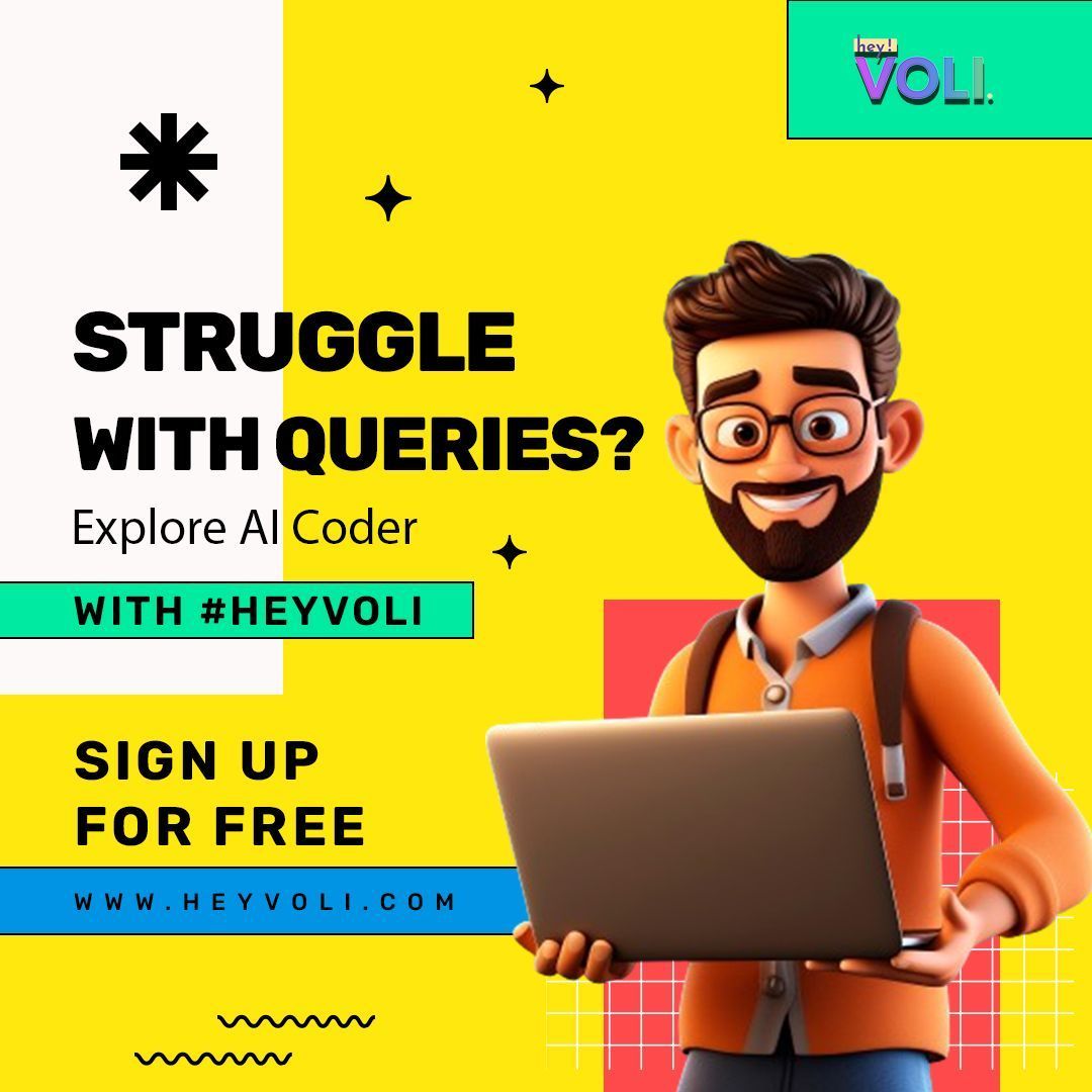 heyvoli's tweet image. 🌐Hey coders, ditch the Stack Overflow spiral HeyVoli's got your queries on lock with AI superpowers!👨💻
#HeyVoli #Heyvolicoder #AICoder #CodingSuperpowers #AIforDevs #FreeSignup #NoMoreStackOverflow
Let the AI revolution begin!