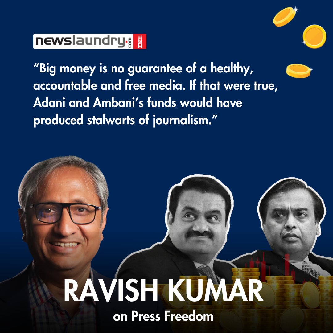 newslaundry's tweet photo. #NLRewind | Revisit @ravishndtv's words on press freedom.
https://t.co/VPFCQh4Wxr https://t.co/dLy38WW2Cj