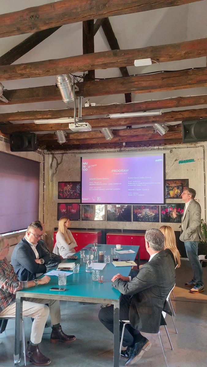 IlijaMKolarac's tweet photo. Danas smo na panelu posvećenom razvoju muzičke industrije u Srbiji i veštačkoj inteligenciji u muzičkoj industriji.
#muzickaindustrija #kolarac #sokoj https://t.co/mtiVALKFTW