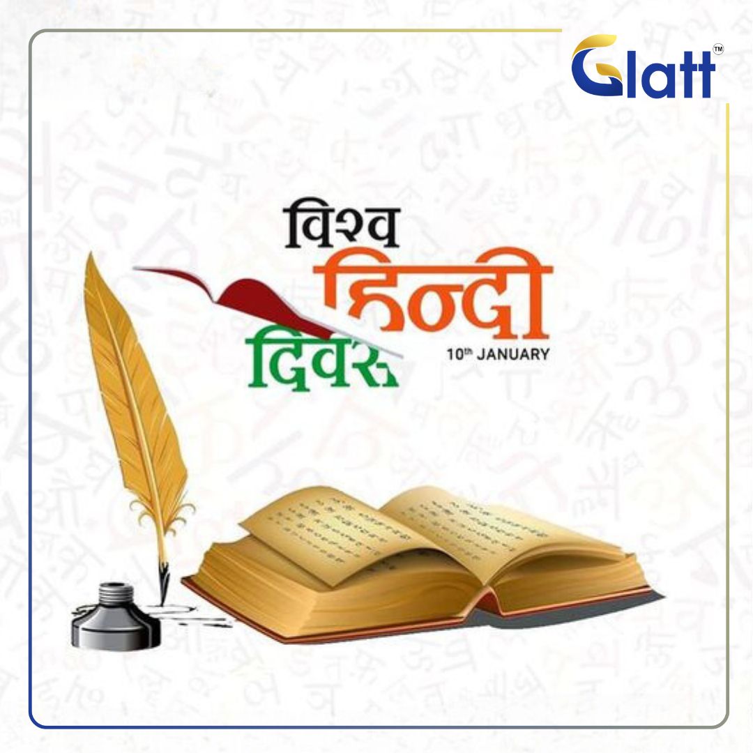 Wishing a vibrant World Hindi Day to all language enthusiasts! 

Let's celebrate the richness of Hindi, a bridge that connects hearts worldwide. 🌏🗣️ 

#WorldHindiDay #LanguageCelebration #HindiGlobal #CulturalHeritage #ConnectThroughWords #glatt #glattlife #glattpharma