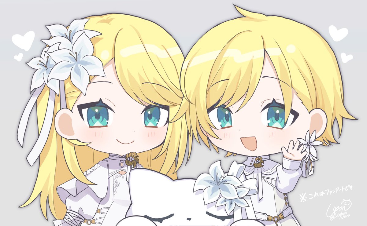 鏡音レン 「【WORK】鏡音リンちゃん &amp; 鏡音レンくんの16周年記念イラストを担当」|Lyon@お仕事募集中のイラスト