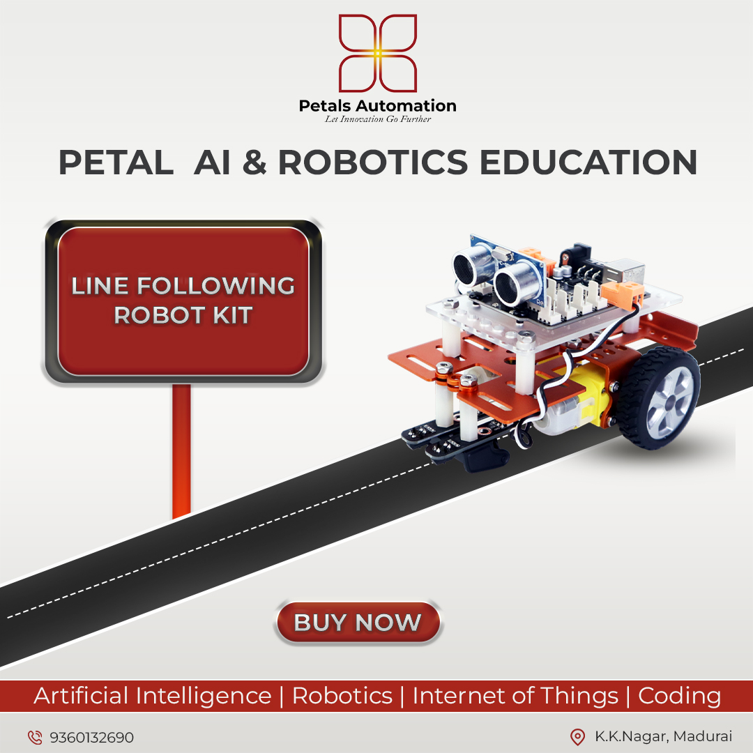 Petals_Auto's tweet image. 🤖 Dive into the world of robotics with our Line Following Robotic Kit!
👉BUY NOW - thepetalautomations.com/steam.html
Get yours now and embark on a journey of innovation!
🌐 #RoboticsKit #LineFollowingRobot #DIYRobot #STEMEducation #CodingAdventure #TechInnovation #RoboticsForBeginners