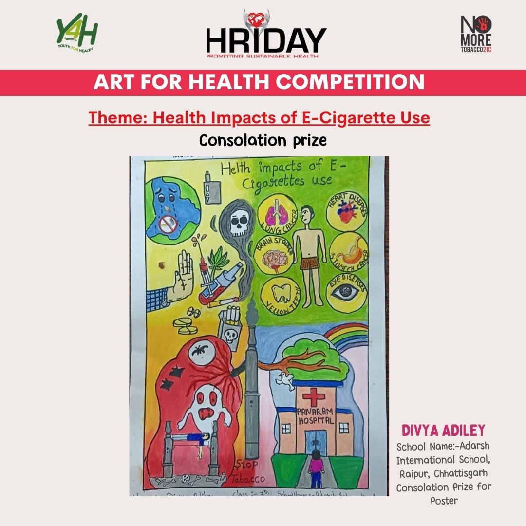 We're thrilled to announce the consolation prize of the art competition ! Congratulations to the winner. #NoTobaccoDay #NoSmokingDay
