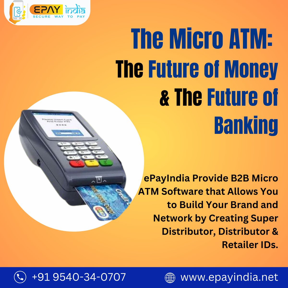 Epay69India's tweet photo. Reduces the time spent on manual tasks, such as inventory counting and reconciliation by using ePayIndia Micro ATM.
More Info - +91 9540-34-0707
#LoanBenefits #POSbilling #PaymentProcessing #BusinessTransactions #CheckoutSolutions #EfficientBilling #POSIntegration #SecurePayments https://t.co/KiGU0DoR6w