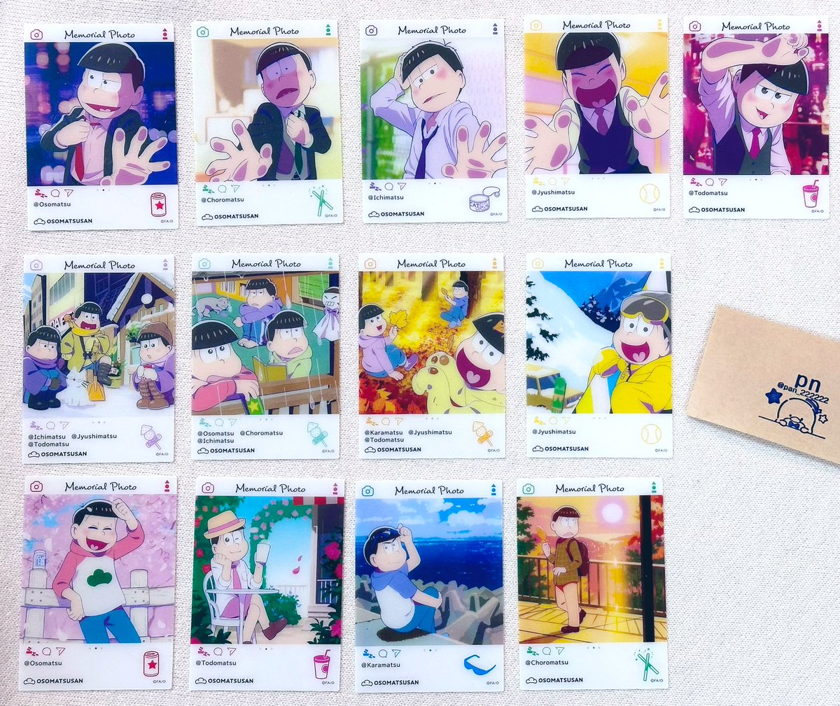 pan_222222's tweet photo. 【譲渡・交換】エンスカイ おそ松さん エモカ EMOCA

譲▷ おそ松 カラ松 チョロ松 一松 十四松 トド松 
求▷ ツリー参照 又は¥110(+送料)

郵送でのお取引希望です。発送はお正月明け頃でお願いします。 https://t.co/qbleyeqbOZ