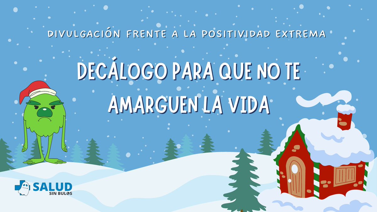 El Decálogo realizado por <a href="/CSanzAndrea/">Carlos Sanz Andrea</a> en colaboración con <a href="/SaludsinBulos/">#SaludsinBulos</a> advierte sobre los peligros para nuestra salud mental 🧠 del pensamiento positivo extremo.

Esta tendencia tan de moda en estas fechas 🎄excluye y culpabiliza y tiene muchos puntos de conexión con