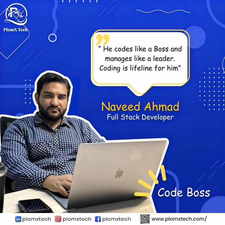 plomx_official's tweet photo. Meet Naveed Ahmad 👨💻 our office's code boss. He leads and inspires our Developer team with his skills and vision.
He builds awesome websites & Apps that impress our clients and users!
#Plomxtech #fullstackdevelopment #fullstack #webdevelopment #letsconnect #webdev #lahore https://t.co/BBtnp760Rx