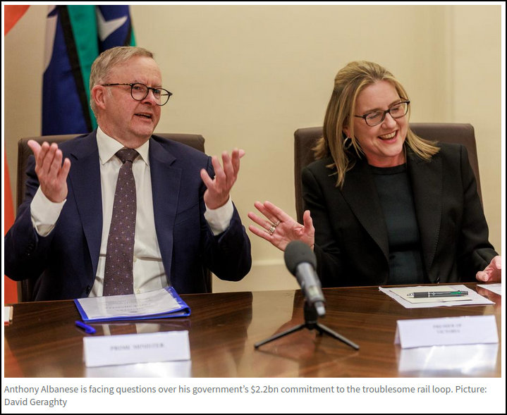 netz_melb's tweet photo. Dumb and dumber.
Anthony Albanese has been slammed for committing billions to Jacinta Allan's Suburban Rail Loop despite the Grattan Institute, Auditor-General, Ombudsman and economists saying the $200 billion project should be abandoned.
#springst #BendigoBarbie #auspol https://t.co/ncKMBNh4n1