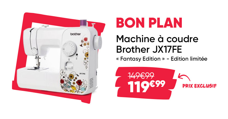 Machine à coudre Brother JX17FE « Fantasy Edition » - Edition limitée