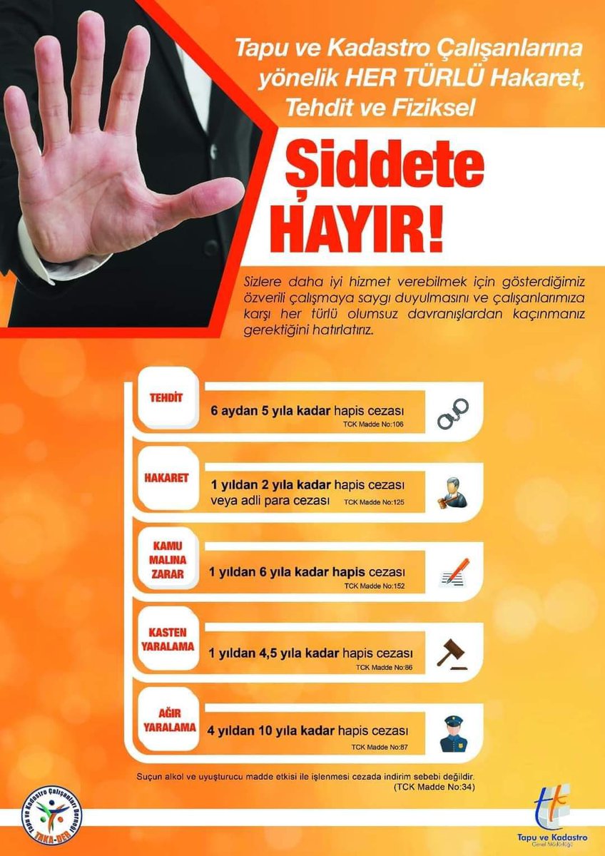 TAKADER1's tweet photo. TAKA-DER olarak şiddetle kınıyoruz…
Akdeniz Tapu Müdürlüğü personelimiz Hakan Gürel bugün 3 bıçak darbesiyle, işlem yaptırtmaya gelen vatandaş tarafından yaralanmıştır.
Meslektaşımız Toroslar Devlet Hastanesinde tedavi altındadır. Meslektaşımıza acil şifalar diliyoruz. https://t.co/kph3jJ9SRm