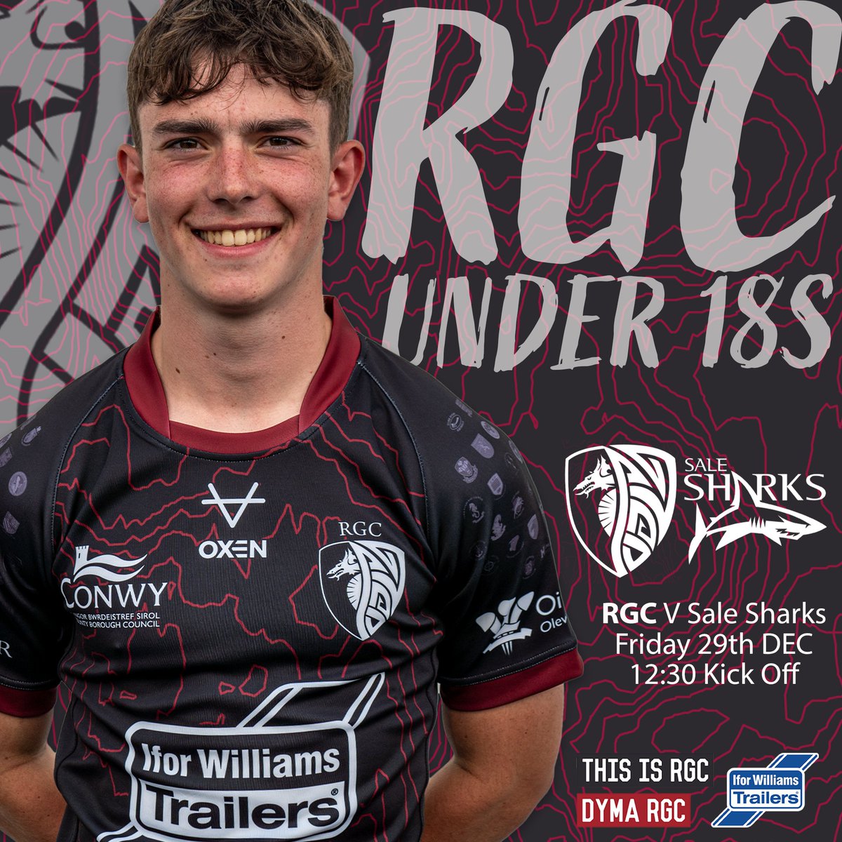 RGCNews's tweet photo. 𝕌𝟙𝟠𝕤 𝕀𝕟 𝔸𝕔𝕥𝕚𝕠𝕟

Friday 29th December, 12.30pm

Fanzone will be open at @StadiwmCSM 

@SaleSharksAcad
#rgcnextgen https://t.co/O3ZAYB6c8I