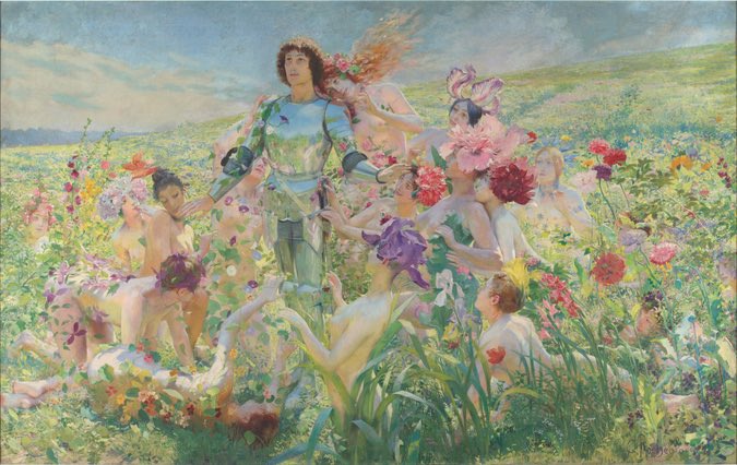 Le Chevalier aux fleurs by Georges Rochegrosse (1894)

Saw this shit at the Musée d’Orsay in Paris last year and haven’t stopped thinking about it ever since.