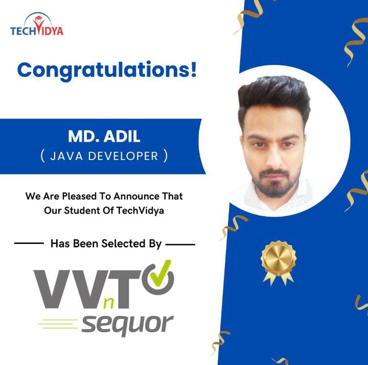 tech_vidya's tweet photo. Heartiest Congralatution to Placed students.

Techvidya Career Pvt Ltd Wish you the best and of success in your new job

#techvidya #Placement #placedstudents #wish #JobOpportunity #studentplacement #javadeveloper #java #javaspringboot #advancejava #careergrowth #achivement https://t.co/7BL0MrlnUl
