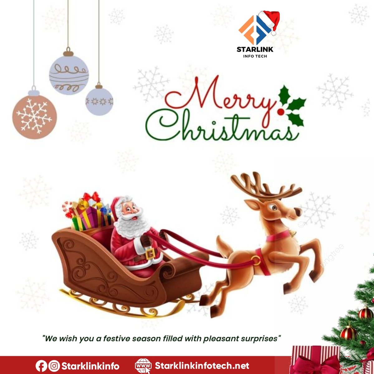 StarlinkInfo's tweet photo. Here is wishing you a merry Christmas and a prosperous new year from all of us at starlink info tech

#merrychristmas #HappyNewYear2024 https://t.co/3hMHd74qtf