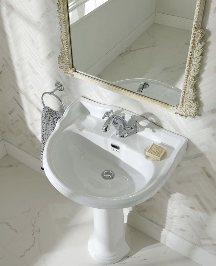 The Porchester range is inspired by the Victorian period of traditional design. Chic, curved basins are available in two sizes with an accompanying close couple WC. Matching soft close toilet seats come in all Bayswater signature colours. See more at: bayswaterbathrooms.co.uk