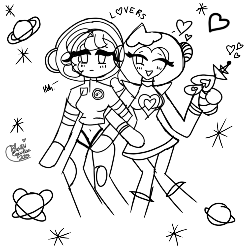 Blosspphire_'s tweet photo. ✨ 🚀×💗 ✨

🍨#AstronautCookie 🚀
💗#PinkChoco🍫
#cookierun 
#cookierunovenbreak 
#doodleart 
#cookierunfanart 
#Cookierunovenbreakfanart https://t.co/EYg1Y7d7rc