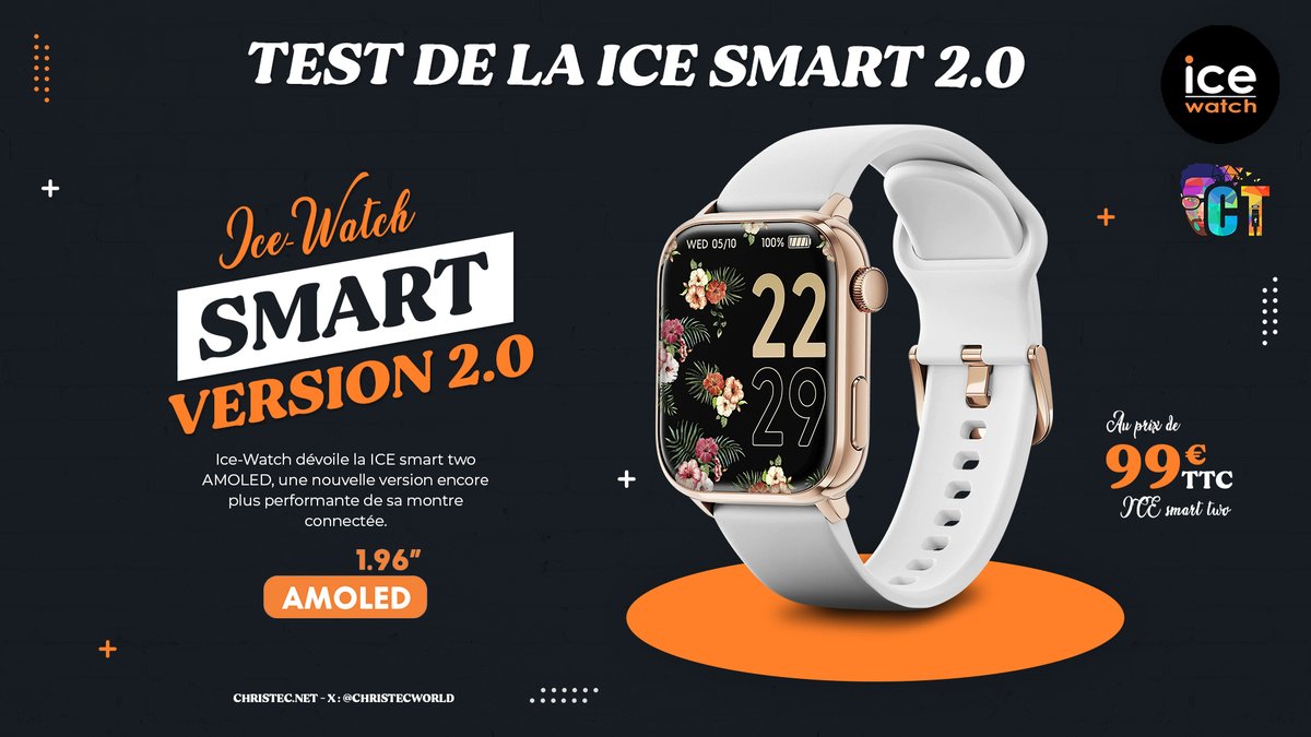 Chris_Tec_World's tweet photo. ⌚#Test de la nouvelle smartwatche abordable de #ICEWatch, la ICE Smart Two. Cette version améliorée devient vraiment très intéressante. @IceWatchFR
➡️https://t.co/P4nqT5WUtn
#ChrisTec | #Android | #Apple | #ICESmart | #ICESmartTwo | #MontreConnectée | #Santé | #Smartwatch https://t.co/gUfjVOZr5X