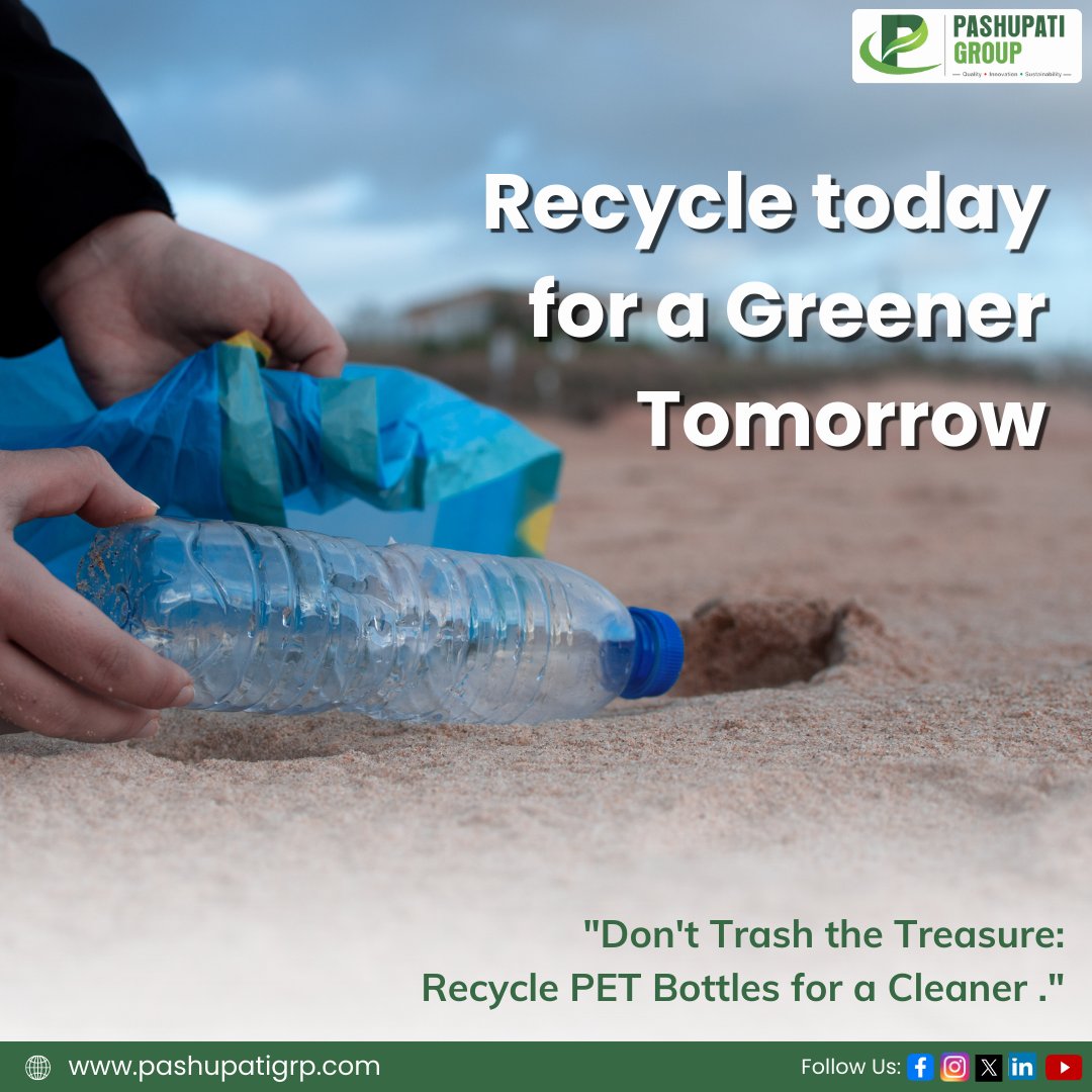 Waves of Change – Be a part of our Vision for a Greener Horizon. Join the PET Bottle Cleaning Movement with Pashupati Group.
.
#pashupatigroup #ecofriendly #recycle #plasticwaste #reduceplasticwaste #plasticwastesolutions #zeroplasticwaste #plasticrecycling