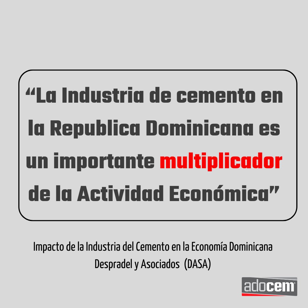 Promoviendo encadenamientos productivos, generación de empleos y recaudaciones fiscales. 

Construyendo juntos un futuro más concreto. 🙌 

#ADOCEM