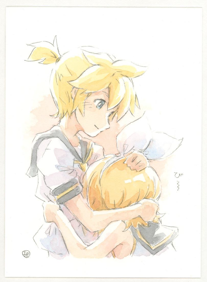 鏡音レン ,鏡音リン 「めでたいので過去絵もドゾー 」|エポキシパテのイラスト